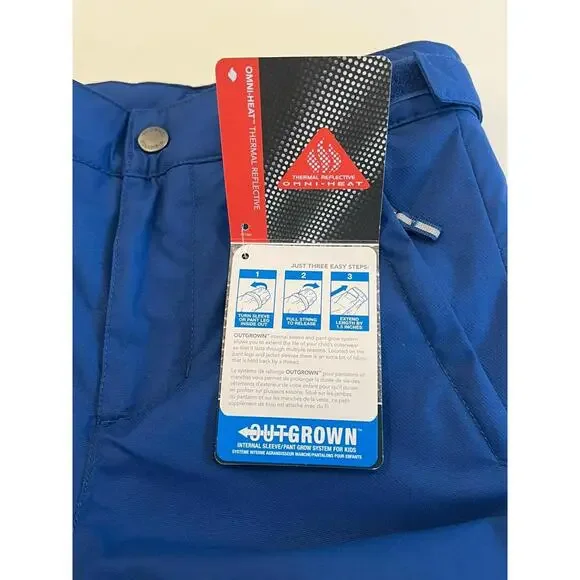 $75 Columbia Kids Blue Bugaboo III Insulated Ski Pants Size Medium - Picture 3 of 13